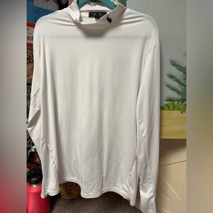 Ralph Lauren Classic White Long Sleeve Tee with thumb holes